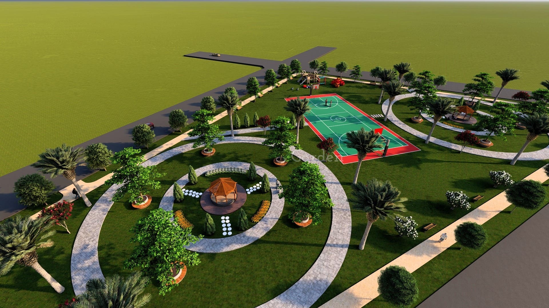 Sector Park landscaping DHA Bahawalpur