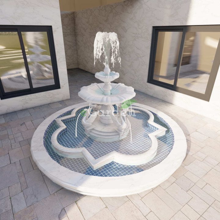 modern architecture with natural landscape