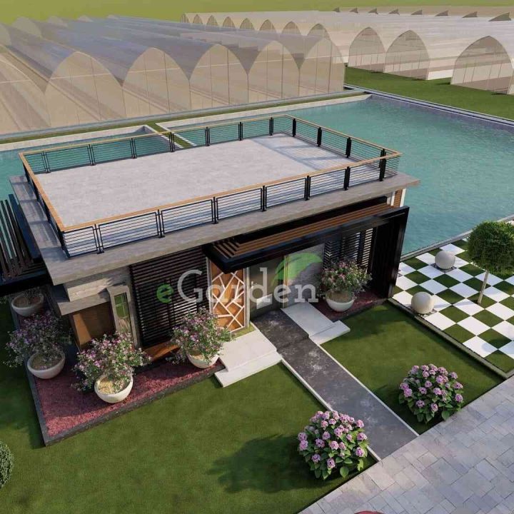 Farmhouse landscape design by egarden